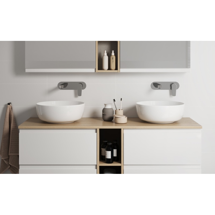 Cersanit K116-047-ECO - Мивка за плот MODUO Ø 35 см керамика/бял гланц