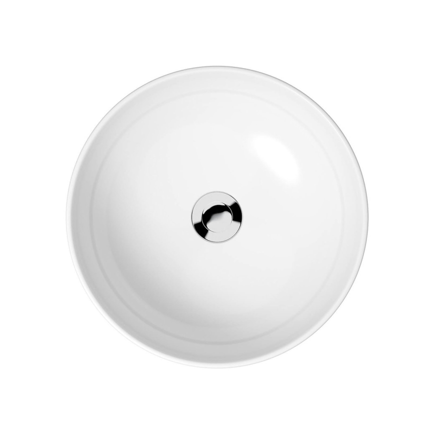 Cersanit K116-048-ECO - Мивка за плот MODUO Ø 40 см керамика/бял гланц