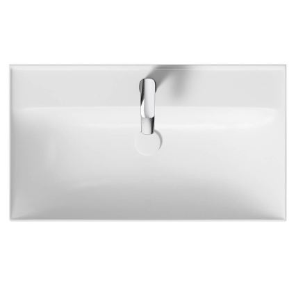Cersanit K120-010 - Вграден умивалник LARGA 46x80,5 см керамика/бял гланц