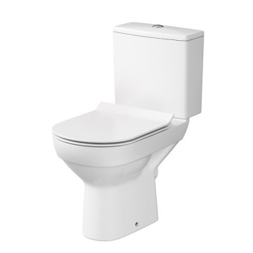 Cersanit K35-037 - Стояща тоалетна с тоалетна седалка CITY керамика/бял