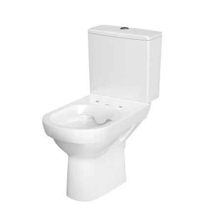 Cersanit K35-037 - Стояща тоалетна с тоалетна седалка CITY керамика/бял
