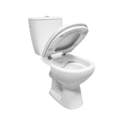 Cersanit K667-052 - Подов унитаз с тоалетна седалка ARTECO, керамика/бяла