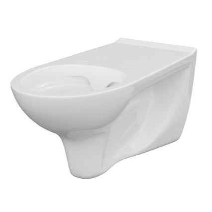 Cersanit K670-002 - Безбариерен висящ тоалетна ETIUDA керамика/бял