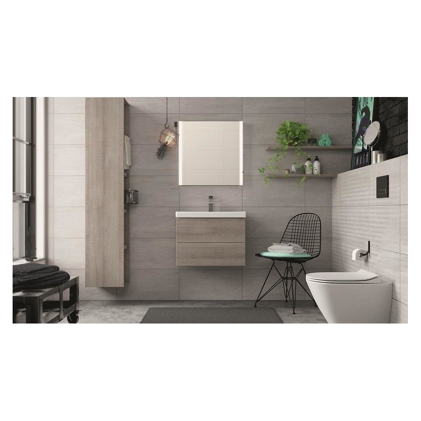 Cersanit K701-104 - Висяща тоалетна с капак CITY OVAL керамика/бял
