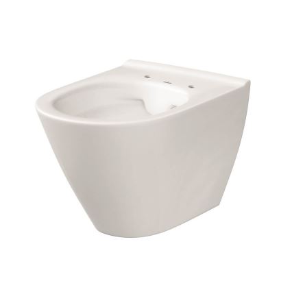 Cersanit K701-104 - Висяща тоалетна с капак CITY OVAL керамика/бял