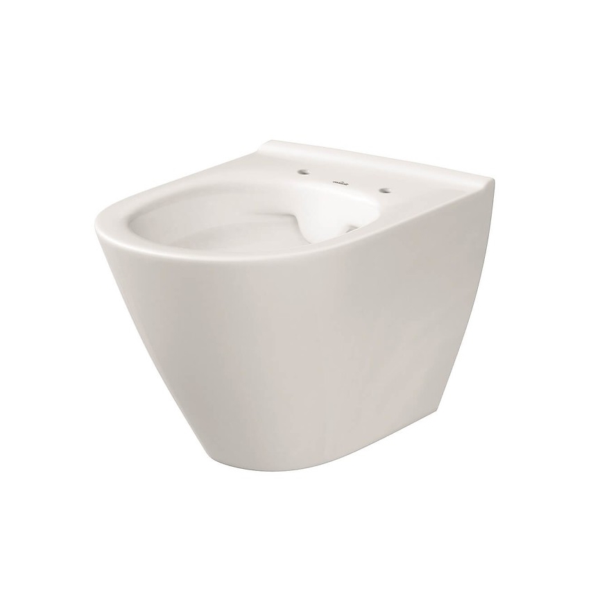 Cersanit K701-104 - Висяща тоалетна с капак CITY OVAL керамика/бял