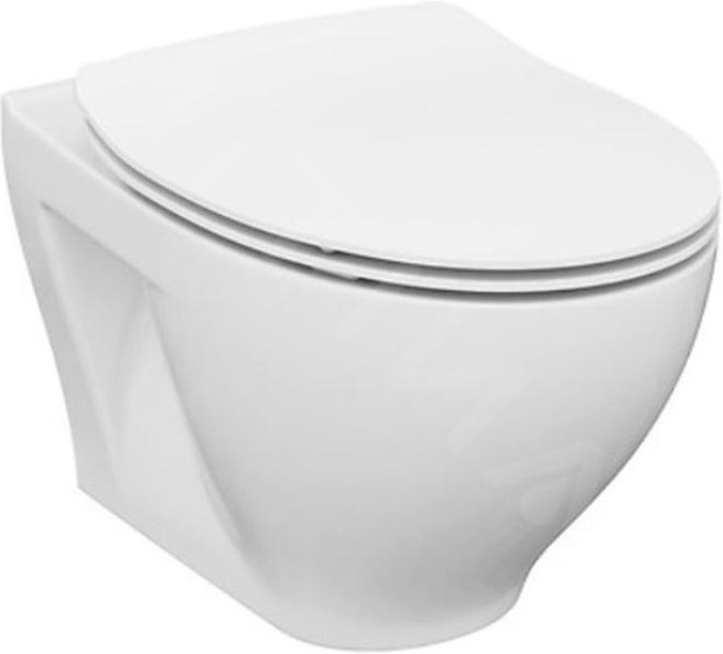 Cersanit K701-147 - Висяща тоалетна с капак SAVIO керамика/бял