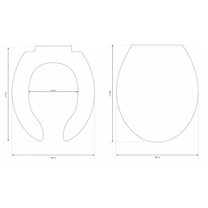 Cersanit K98-0002 - Тоалетно седало за хора с увреждания ETIUDA