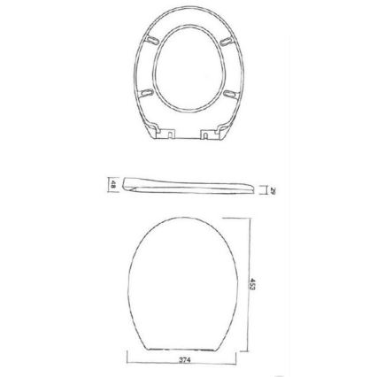 Cersanit K98-0074 - Тоалетна седалка PRESIDENT SoftClose бял