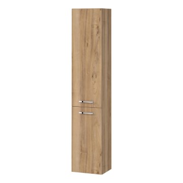 Cersanit S1003-001 - Стенен шкаф за баня NIKO 140x30 см орех
