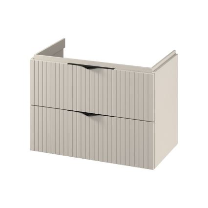 Cersanit S1015-003 - Висящо шкафче за баня за монтаж под мивка TIRSO 80x55x45 cm бежово