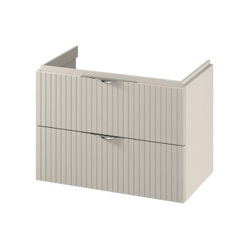 Cersanit S1015-003 - Висящо шкафче за баня за монтаж под мивка TIRSO 80x55x45 cm бежово