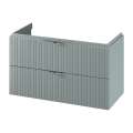 Cersanit S1015-012 - Стенен шкаф за баня под мивка TIRSO 100x55x45 см в цвят мента