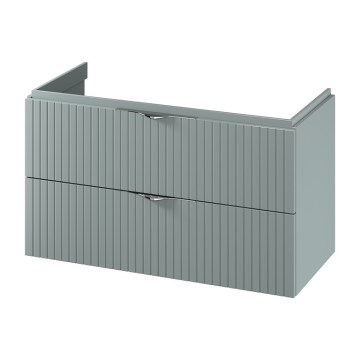 Cersanit S1015-012 - Стенен шкаф за баня под мивка TIRSO 100x55x45 см в цвят мента