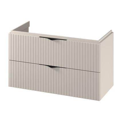 Cersanit S1015-013 - Висящ шкаф за баня под мивка TIRSO 100x55x45 cm бежов