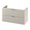 Cersanit S1015-013 - Висящ шкаф за баня под мивка TIRSO 100x55x45 cm бежов