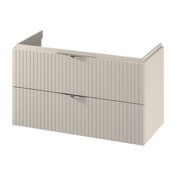 Cersanit S1015-013 - Висящ шкаф за баня под мивка TIRSO 100x55x45 cm бежов