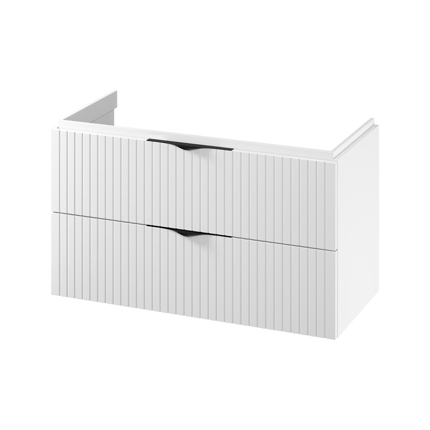 Cersanit S1015-014  - Висящ шкаф за баня под мивка TIRSO 100x55x45 cm бял