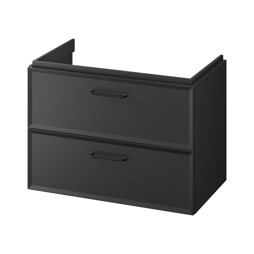 Cersanit S1017-003 - Висящ шкаф за баня под мивка MILLE 80x55x45 cm черен