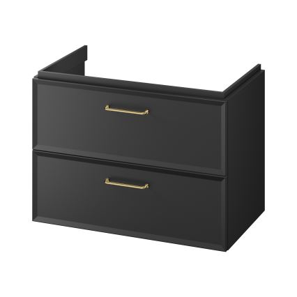 Cersanit S1017-003 - Висящ шкаф за баня под мивка MILLE 80x55x45 cm черен