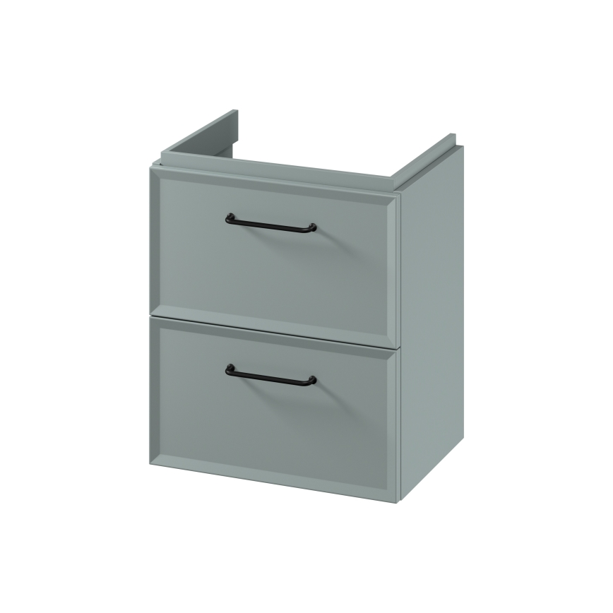 Cersanit S1021-007 - Окачен шкаф за баня под мивка MILLE SLIM 50x35 cm в цвят мента