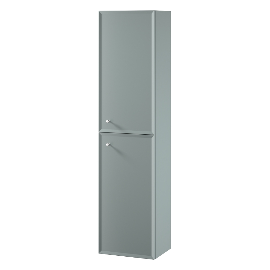 Cersanit S1021-012 - Стенен шкаф за баня MILLE 40x160x30 см в цвят мента