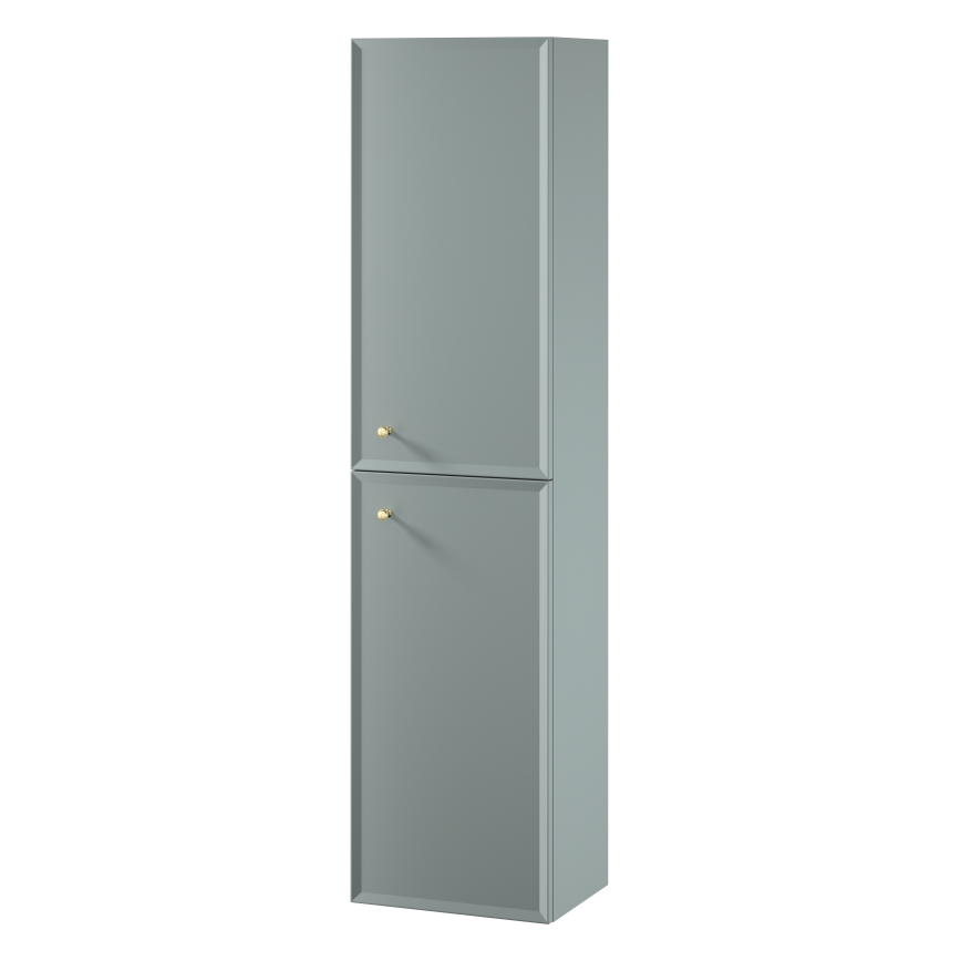 Cersanit S1021-012 - Стенен шкаф за баня MILLE 40x160x30 см в цвят мента