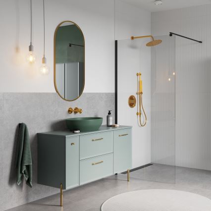 Cersanit S1022-008 - Висящ шкаф за баня MILLE 20x45 см, в цвят мента