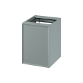 Cersanit S1022-010 - Стенно шкафче за баня с кош за пране MILLE 40x55x45 см в цвят мента
