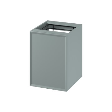 Cersanit S1022-010 - Стенно шкафче за баня с кош за пране MILLE 40x55x45 см в цвят мента