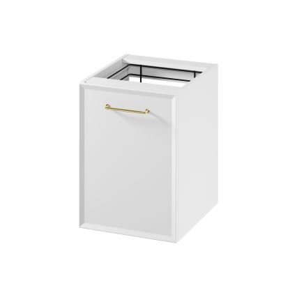 Cersanit S1022-011 - Стенен шкаф за баня MILLE с кош за пране 40x55x45 cm бял