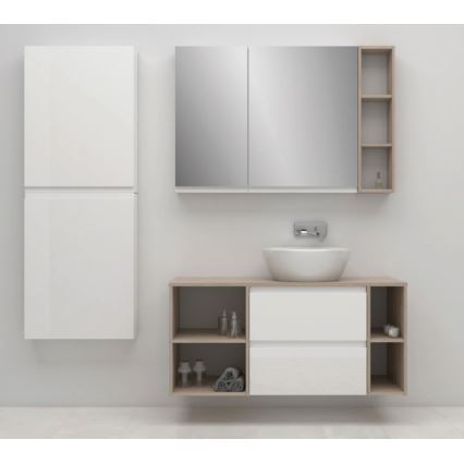 Cersanit S590-030 - Огледален шкаф за баня MEDDIE 80x40 см