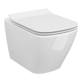 Cersanit S701-405-ECO - Конзолна WC чиния с капак CITY керамика/бяла