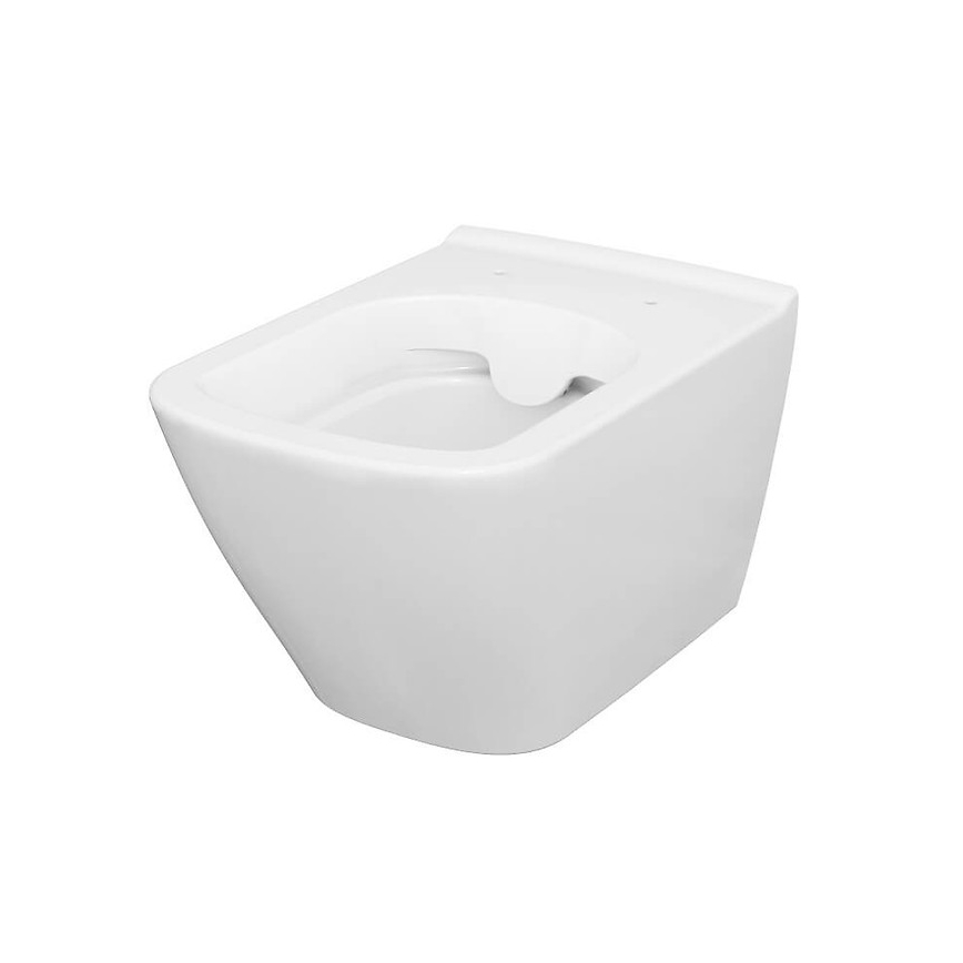 Cersanit S701-405 - Висяща тоалетна с капак CITY SQUARE керамика/бял