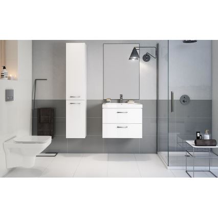 Cersanit S801-142-DSM - Висящ шкаф за баня с мивка ELODY PLUS 46x60 см бял