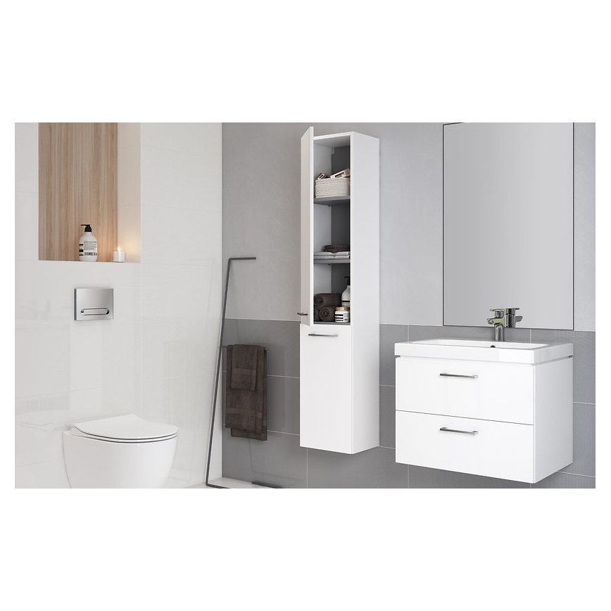 Cersanit S801-142-DSM - Висящ шкаф за баня с мивка ELODY PLUS 46x60 см бял
