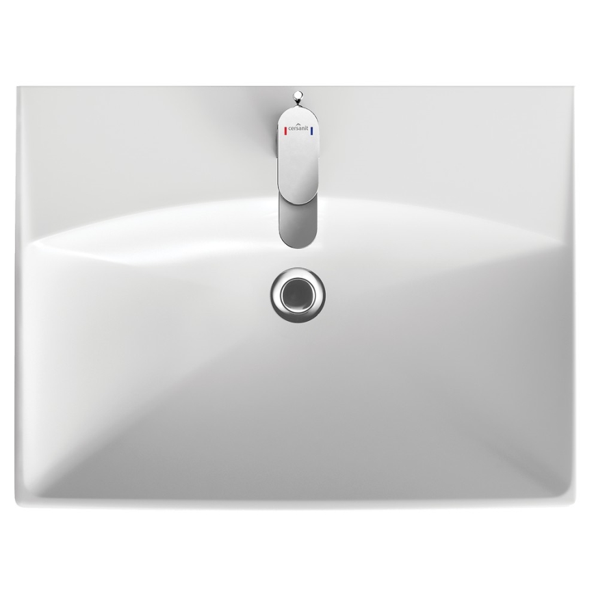 Cersanit S801-142-DSM - Висящ шкаф за баня с мивка ELODY PLUS 46x60 см бял