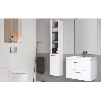 Cersanit S801-149-DSM - Висящ шкаф за баня с мивка ELODY 46x80 см бял