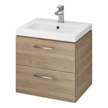 Cersanit S801-153-DSM - Висящ шкаф за баня с мивка ELIS 46x50 см, орех