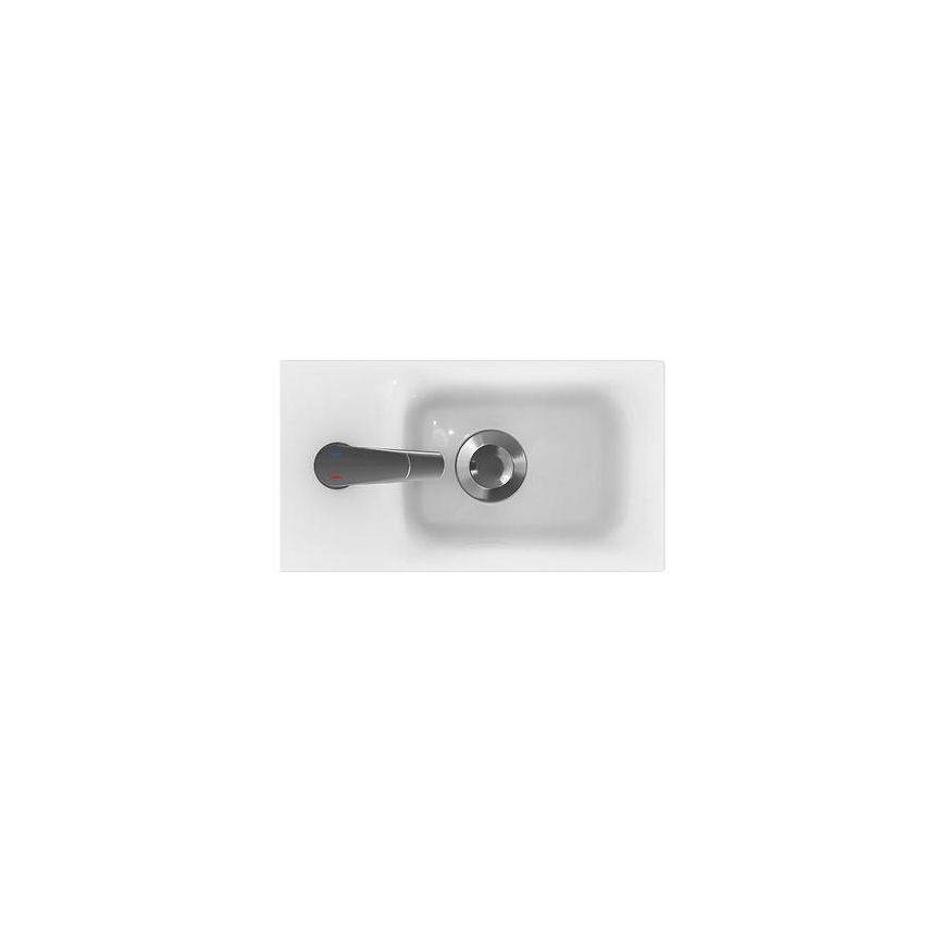 Cersanit S801-218-DSM - Висящ шкаф за баня с мивка MODUO SLIM 40 см бял гланц