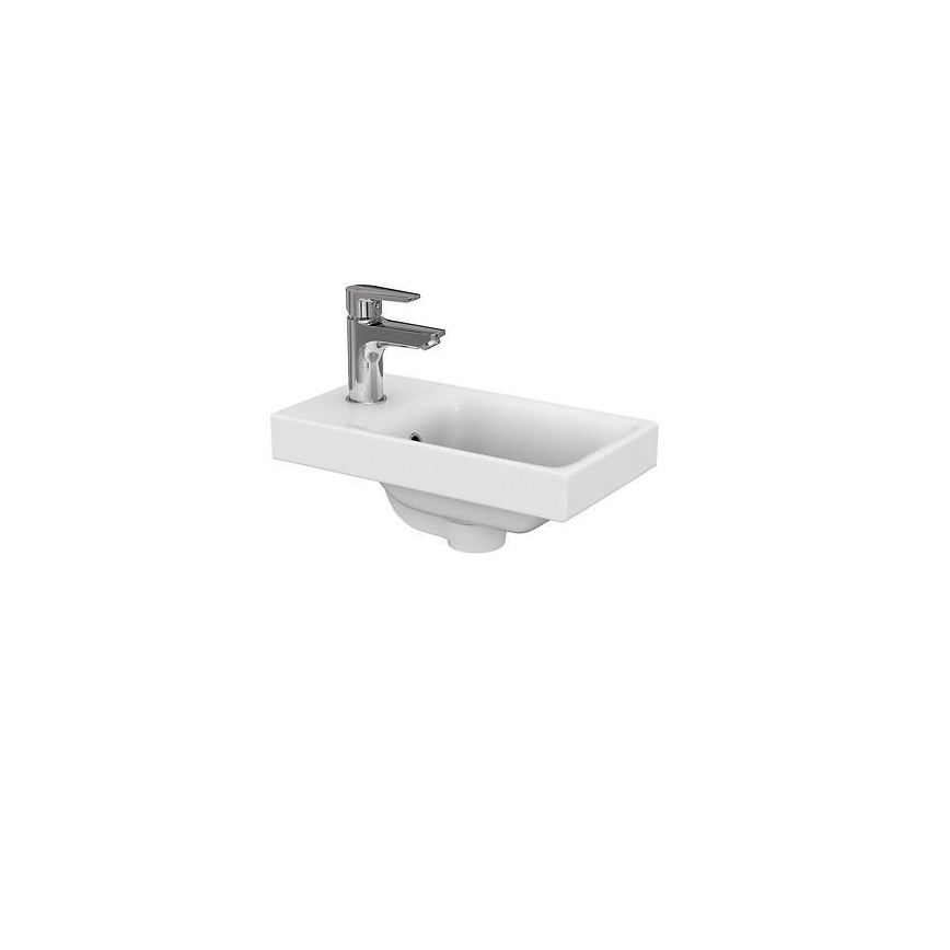 Cersanit S801-218-DSM - Висящ шкаф за баня с мивка MODUO SLIM 40 см бял гланц