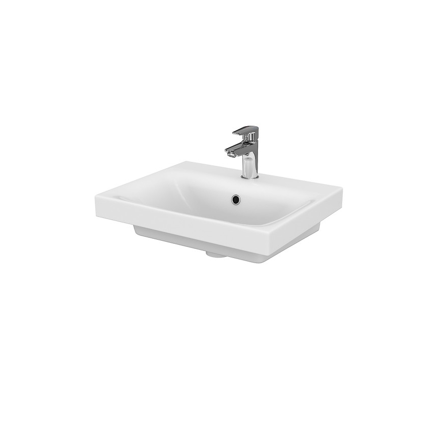 Cersanit S801-230-DSM - Висящ шкаф за баня с мивка MEDDIE 62x50 см бял