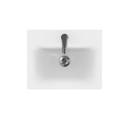 Cersanit S801-230-DSM - Висящ шкаф за баня с мивка MEDDIE 62x50 см бял