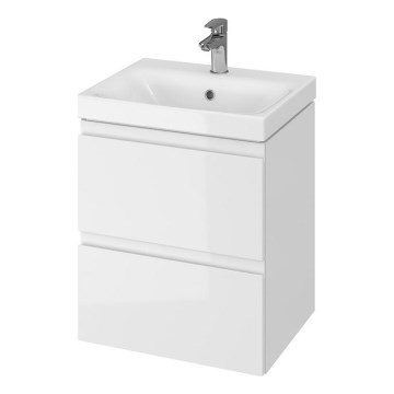 Cersanit S801-230-DSM - Висящ шкаф за баня с мивка MEDDIE 62x50 см бял