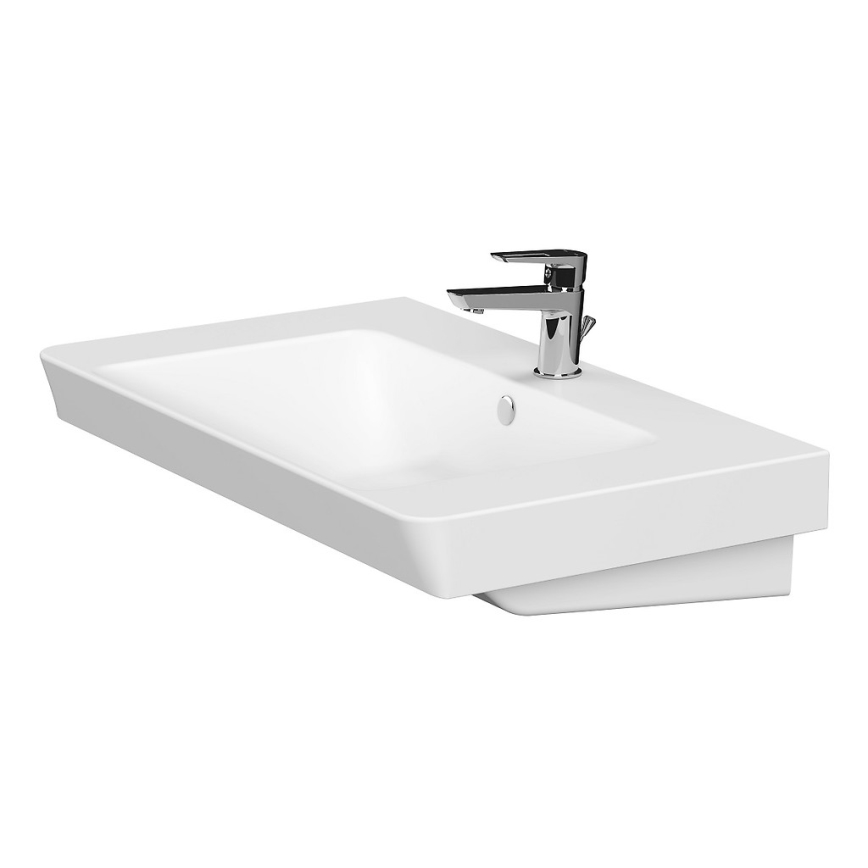 Cersanit S801-338-DSM - Стенен шкаф за баня с мивка LARA 80x46x45 см бял