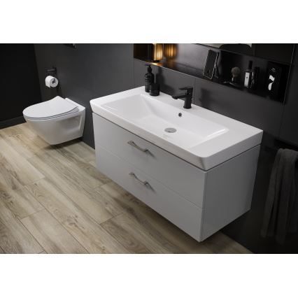 Cersanit S801-338-DSM - Висящ шкаф за баня с мивка ELODY 46x80 см, бял