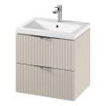 Cersanit S801-541 - Стенно шкафче за баня с мивка TIRSO 60x60x45 см бежово