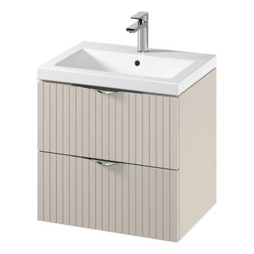 Cersanit S801-541 - Стенно шкафче за баня с мивка TIRSO 60x60x45 см бежово