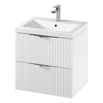 Cersanit S801-545 - Стенен шкаф за баня с мивка TIRSO 60x45 см, бял