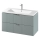 Cersanit S801-546 - Окачен шкаф за баня с мивка TIRSO 100x60x45 см в ментов цвят